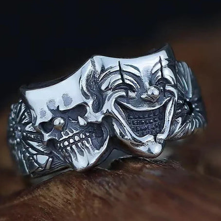 Mens scary clown one size for all ring.